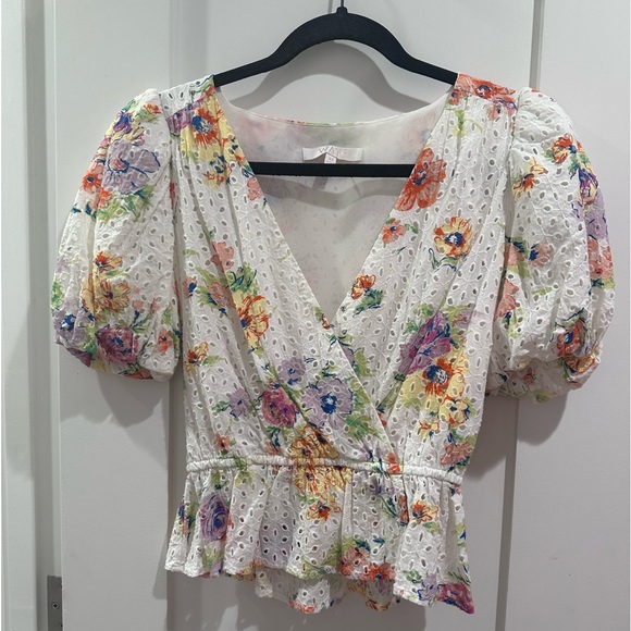 Floral Peplum Spring Top - Picture 1 of 4